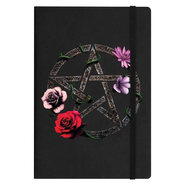 Requiem Floral Pentagram A5 Hard Cover Notebook