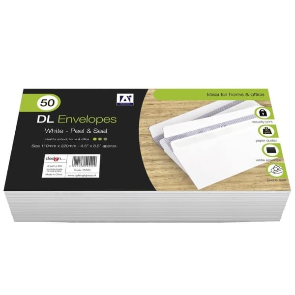 Anker DL Peel & Seal Envelopes (Pack of 50)