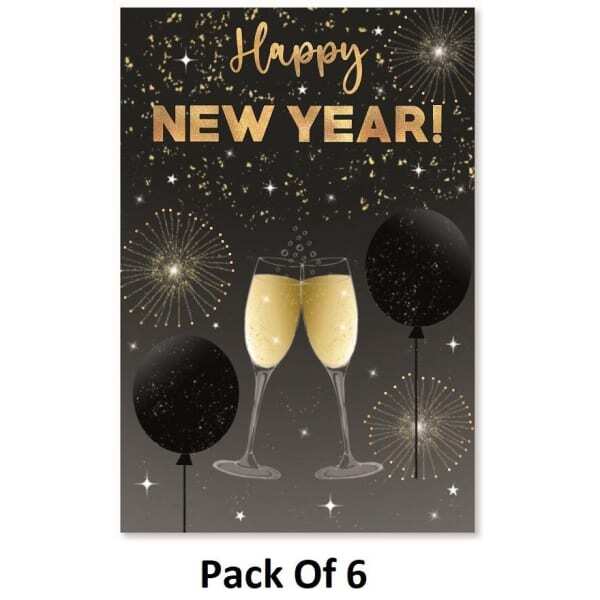 Simon Elvin Happy New Year Card (Pack of 6)