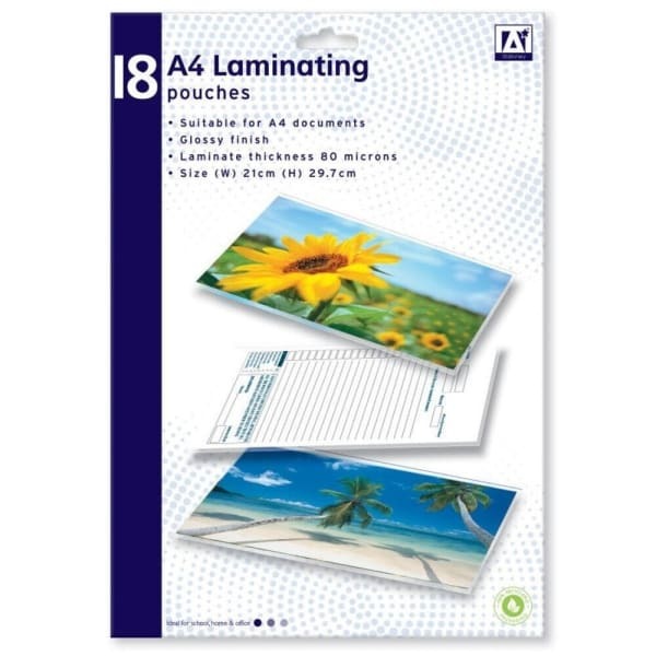 Anker International A4 Laminating Pouches (Pack of 18)