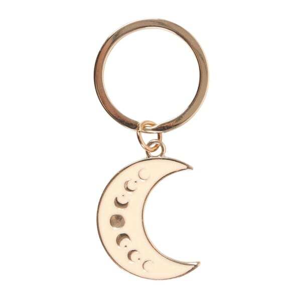 Something Different Moon Phases Enamel Keyring