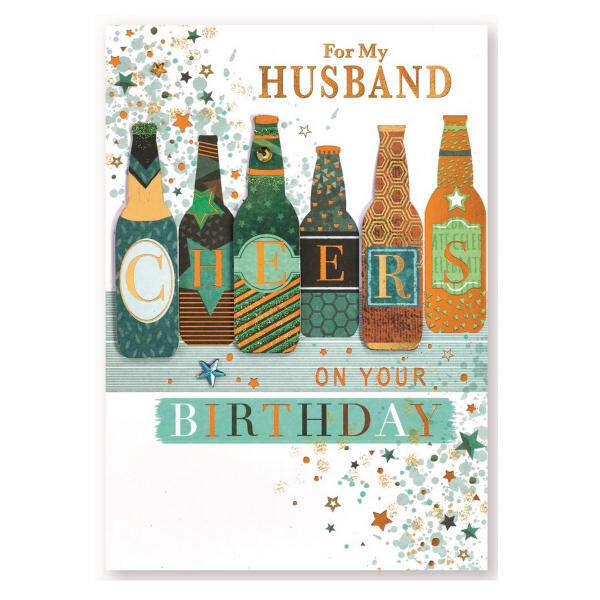 Simon Elvin Isabel Garden Husband Birthday Card (Pack of 6)