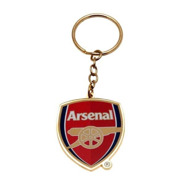 Arsenal FC Official Metal Football Crest Keyring