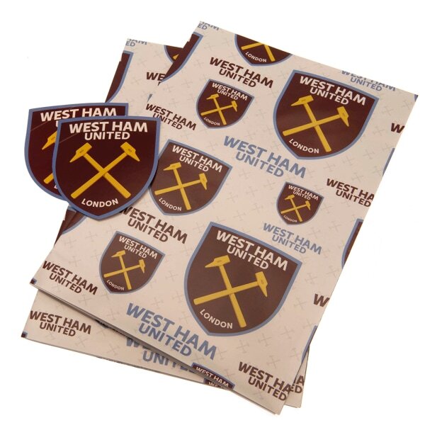 West Ham United FC Crest Gift Wrap Sheets