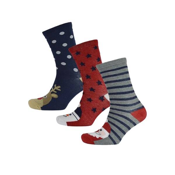 RJM Mens Christmas Cotton Socks (Pack Of 3) (7-11)