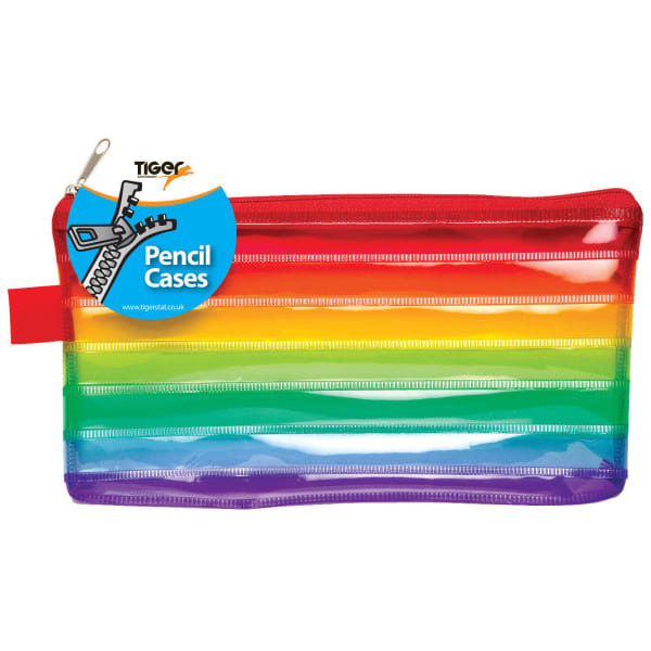 Tiger Stationery Rainbow Pencil Case