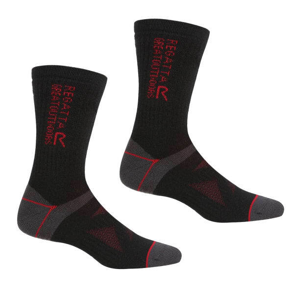 Regatta Adult Wool Hiking Boot Socks (Pack of 2) (9-12)