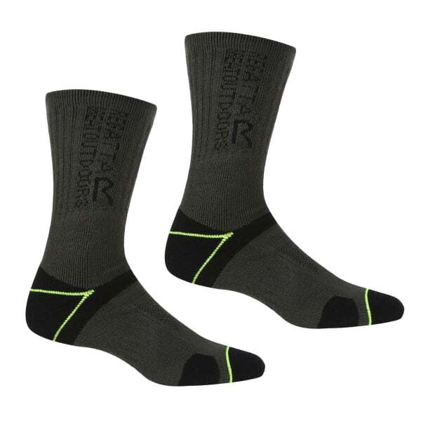 Regatta Mens Blister Protection II Socks (Pack of 2) (6-8)