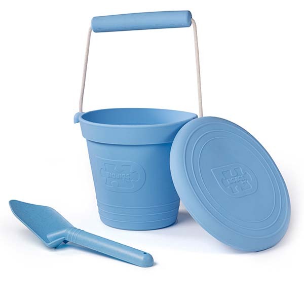 Bigjigs Toys Silicone Beach Toy Bundle - Powder Blue