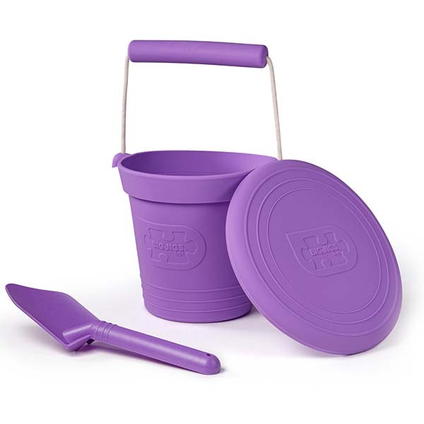 Bigjigs Toys Silicone Beach Toy Bundle - Lavender Purple