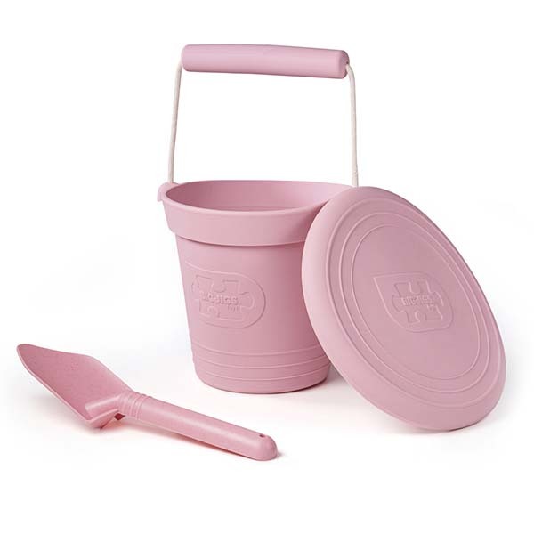 Bigjigs Toys Silicone Beach Toy Bundle - Blush Pink