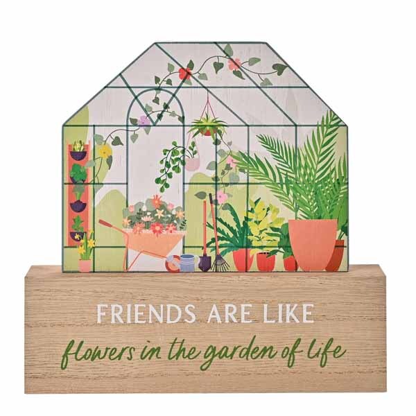 The Cottage Garden Greenhouse Plaque 'Friend'