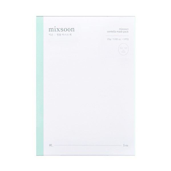 MIXSOON Centella Mask Pack Set 25ml x 5 sheets