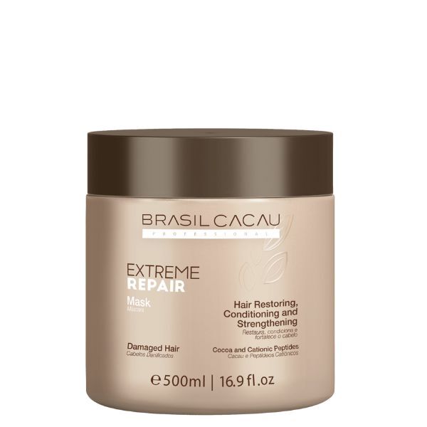 CADIVEU - Extreme Repair Mask 500g, Keratin-Enhanced, Sulfate-Free