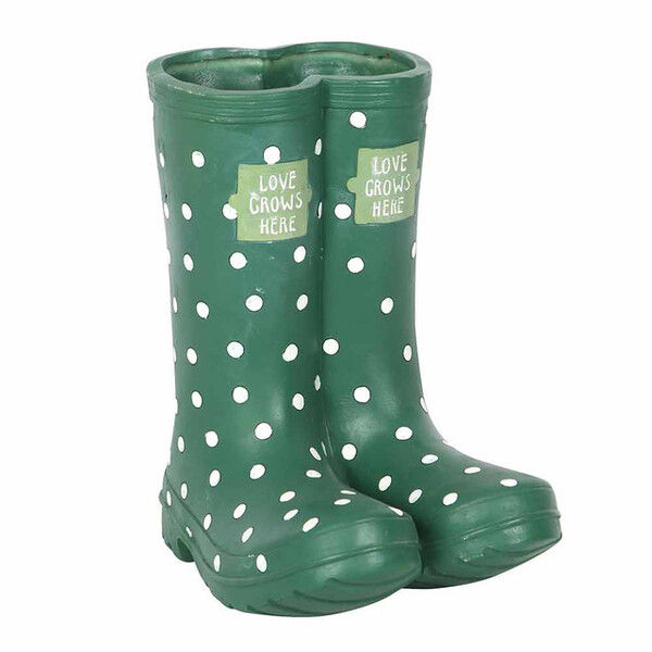 Prezzybox Dark Green Welly Boot Planter