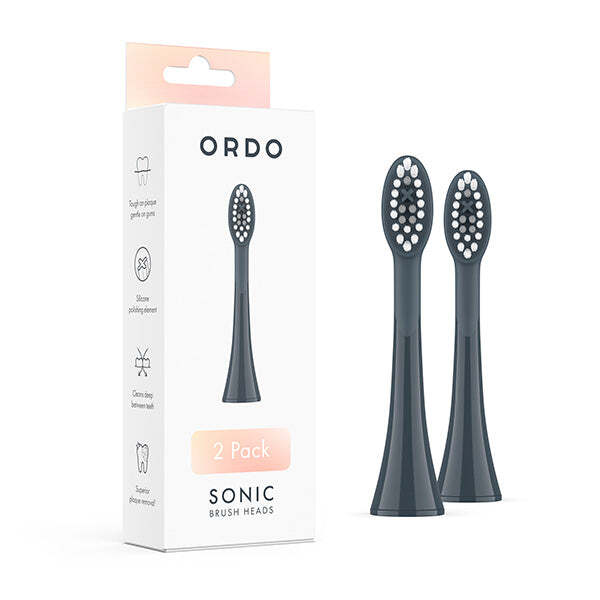 Ordo Sonic Brush Head Charcoal Grey Stone 2pcs