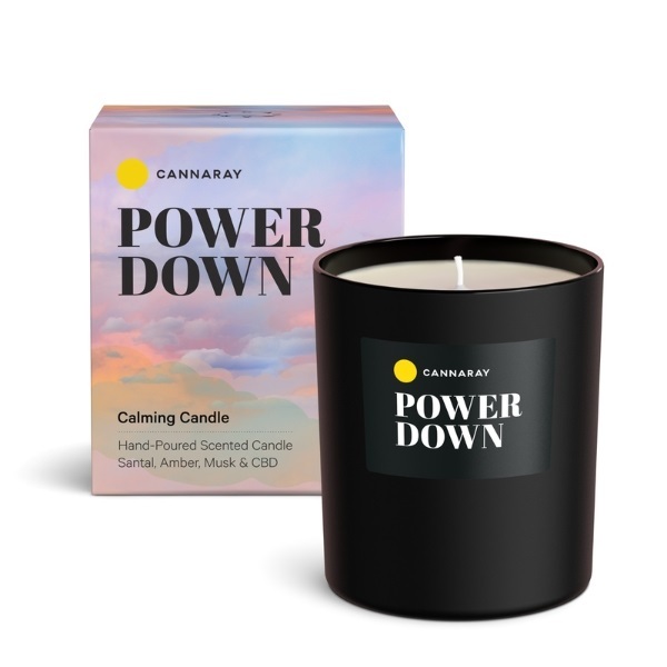 Cannaray Power Down Candle 198mg CBD - 200g