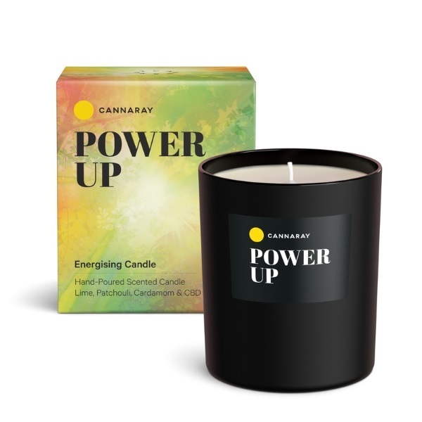 Cannaray Power Up Candle 198mg CBD - 200g