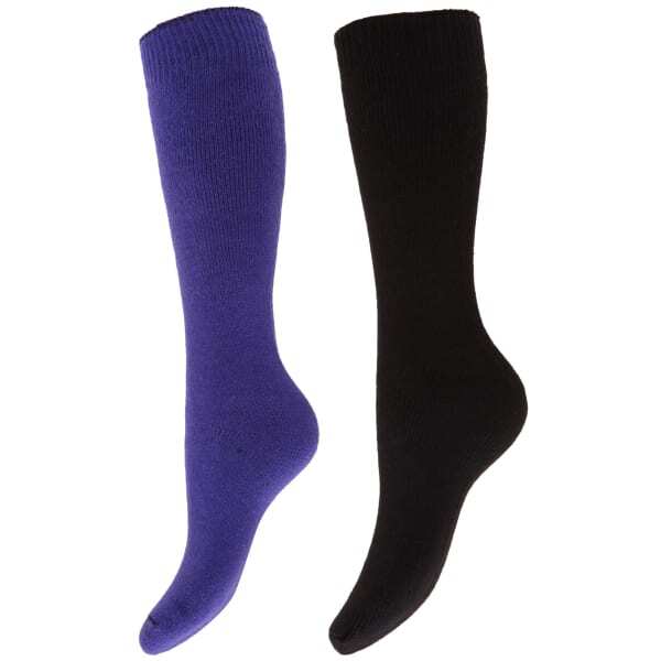 Floso Womens Wellington/Welly Socks (2 Pairs) (UK Shoe 4-7)