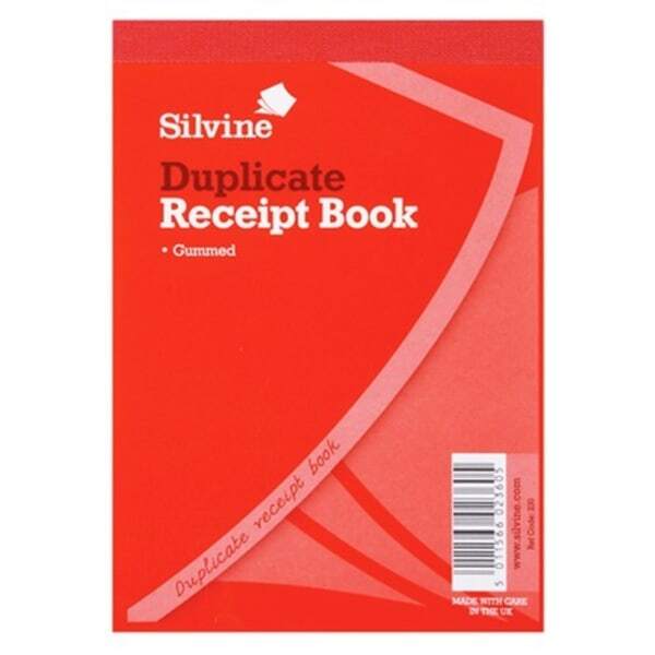 Silvine Duplicate 100 Sheets Cash Receipt Book (Pack Of 12)