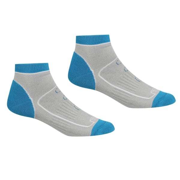 Regatta Womens Samaris Block Ankle Socks (Pack of 2) (6-8)