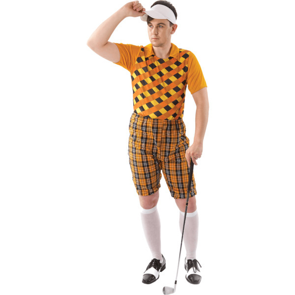 Orion Costumes Male Golfer Costume (Orange & Black) X-Large