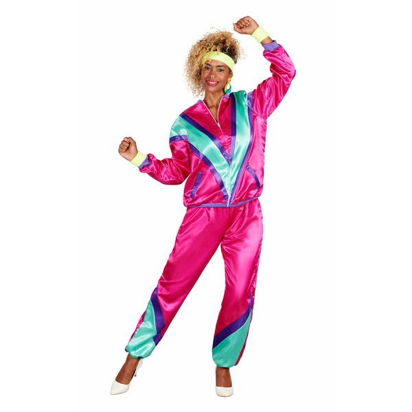 Orion Costumes Womens 80s Pink Shellsuit Medium