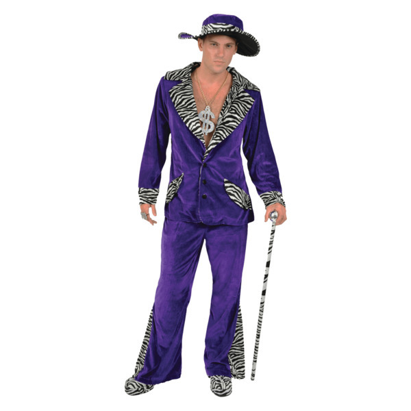 Orion Costumes Adult Purple Pimp Costume & Hat Small