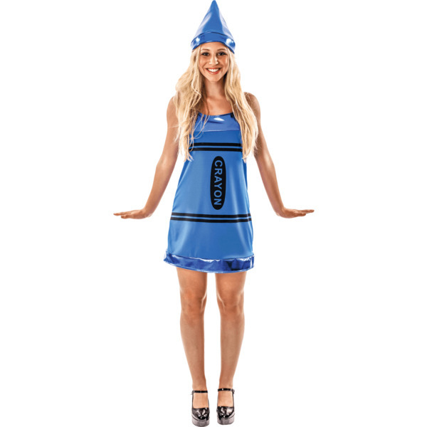 Orion Costumes Womens Blue Crayon Fancy Dress Medium