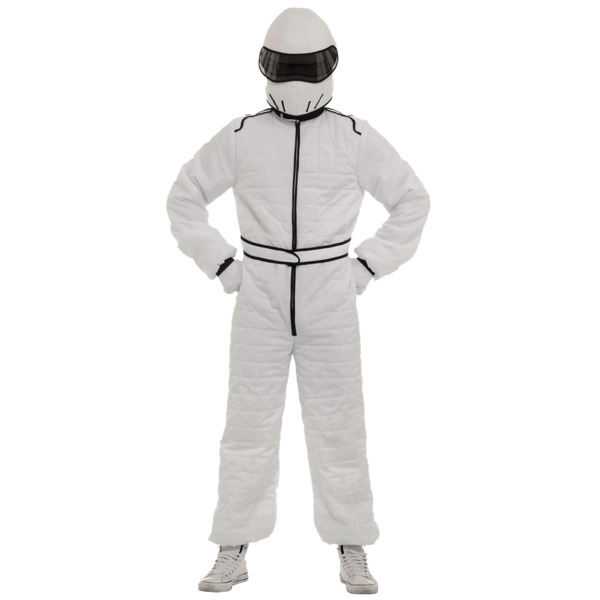 Orion Costumes White Race Suit and Helmet X-Large