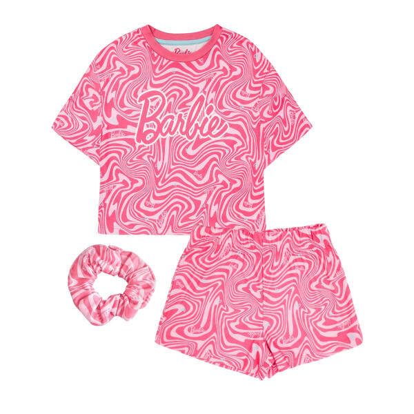 Barbie Girls All-Over Print Short Pyjama Set (3-4 Years)