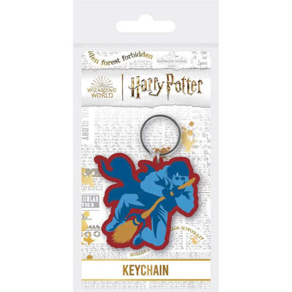 Harry Potter Checkmate Broomstick Rubber Harry Keyring