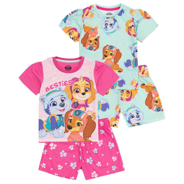 Paw Patrol Girls Short Pyjama Set (Pack of 2) (3-4 Years)