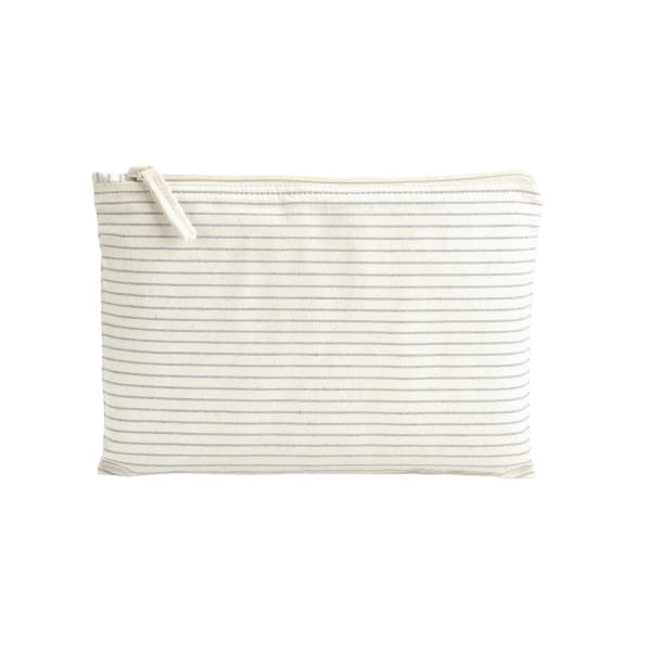 Westford Mill Striped Organic Cotton Toiletry Bag (M)