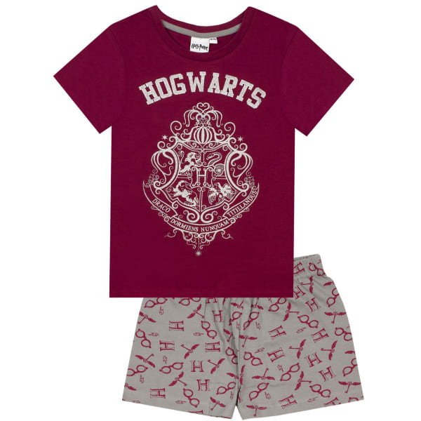 Harry Potter Girls Glitter Short Pyjama Set (7-8 Years)