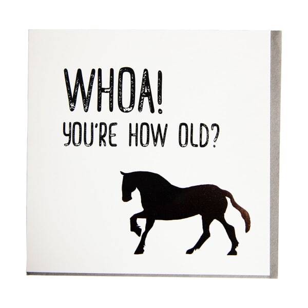 Gubblecote Whoa! You`re How Old Foiled Birthday Card