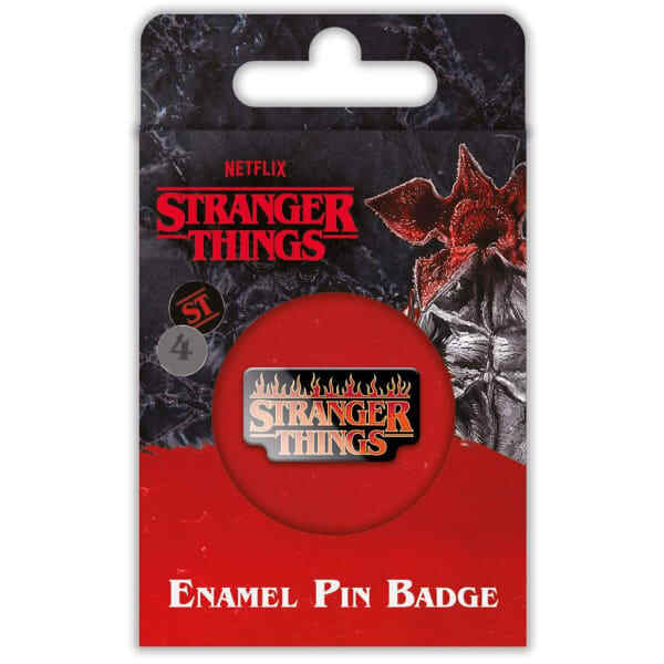 Stranger Things Logo Fire Badge