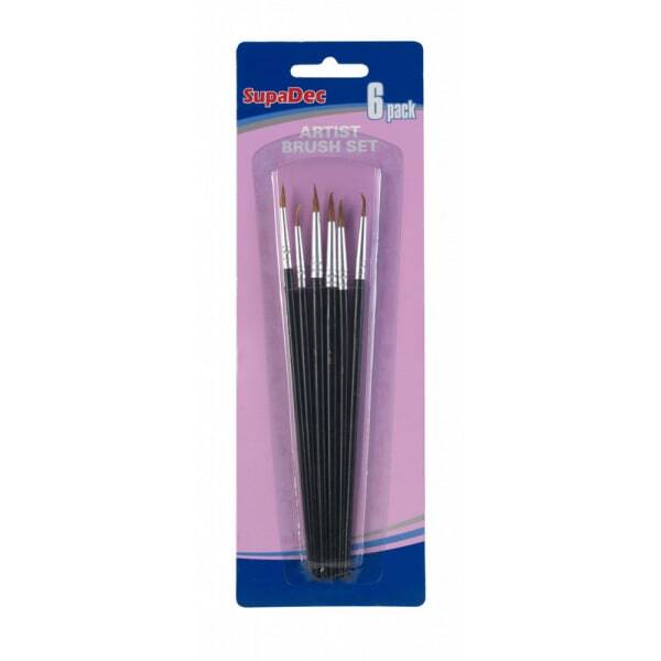 SupaDec Artist Brush Set (Pack of 6) (Pack of 6)