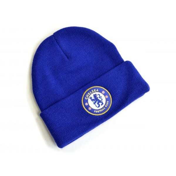 Chelsea FC Knitted Crest Turn Up Hat