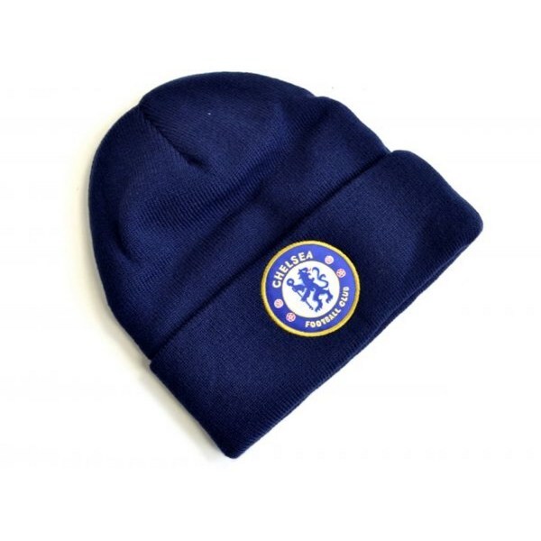 Chelsea FC Knitted Crest Turn Up Hat