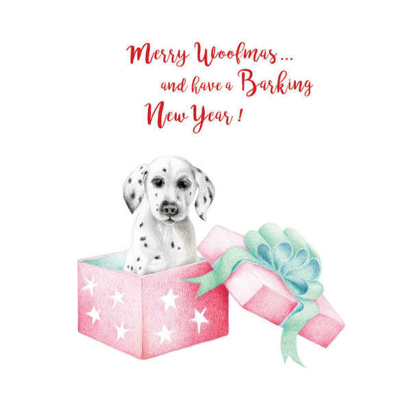 Deckled Edge Merry Woofmas Christmas Card