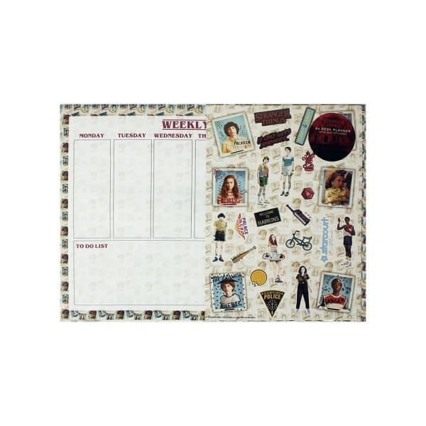 Stranger Things Polaroid A4 Desk Pad And Sticker Sheet Set