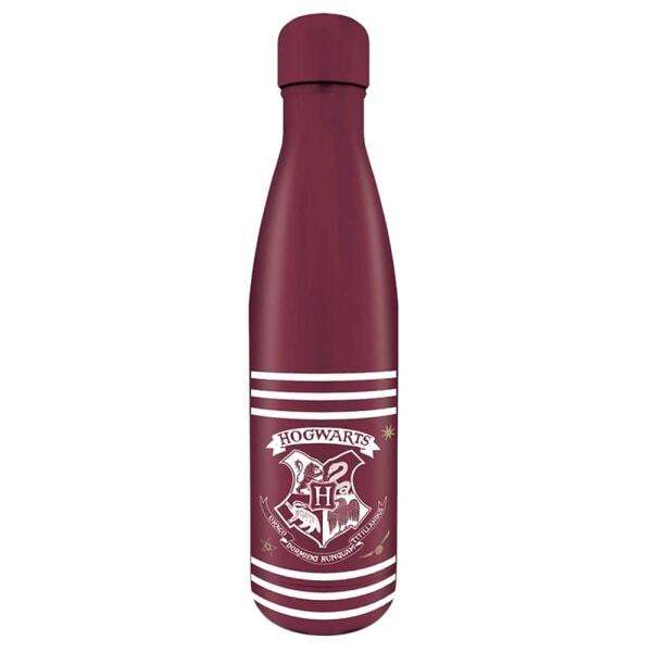 Harry Potter Crest And Stripes Metal Water Bottle