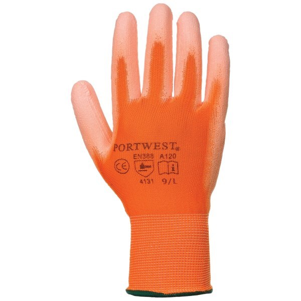 Portwest PU Palm Coated Gloves (A120) / Workwear (L)