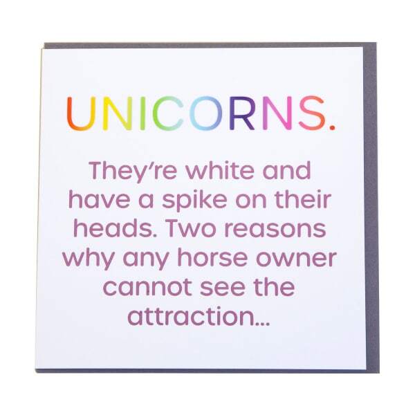 Gubblecote Unicorns Foiled Card