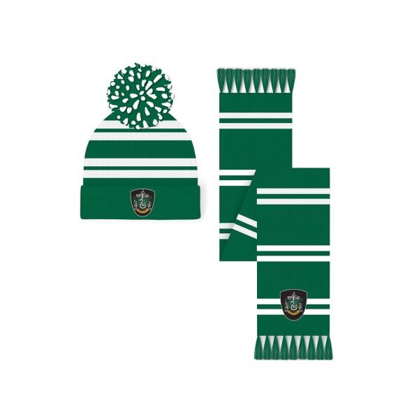 Harry Potter Slytherin Hat And Scarf Set