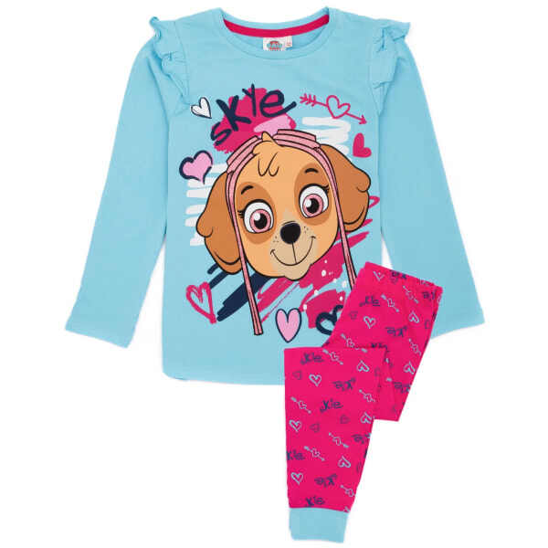 Paw Patrol Girls Long-Sleeved Pyjama Set (6-7 Years)