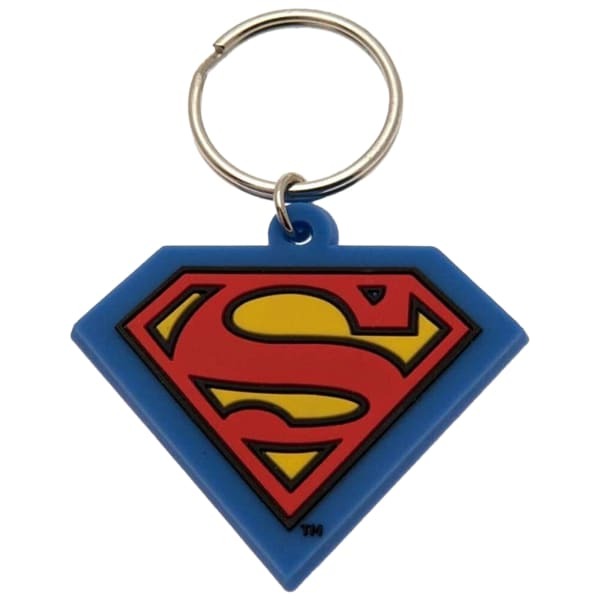 Superman Shield Rubber Keyring