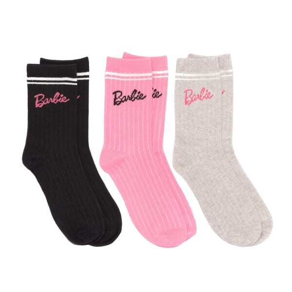 Barbie Womens Socks (Pack of 3) (4-7)