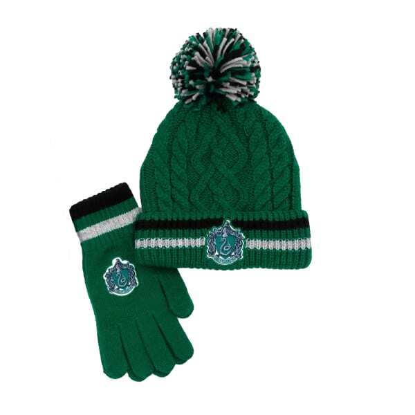 Harry Potter Adult Slytherin Beanie & Gloves Set